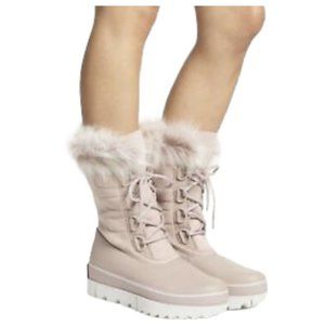 Sorel Boots Joan Of Arctic Next Faux Fur Waterproof Mauve Pink Size 9.5